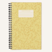 Vintages Farbmarbildmuster Notizblock (Vorderseite)