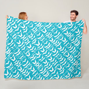 Vintages Farbmuster Fleecedecke