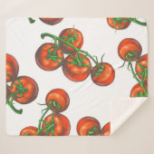 Vintages Farbnahtloses Muster mit frischer Vegetat Sherpadecke (Vorderseite (Horizontal))