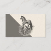 Vintages Farrier Horse Shoing Hoof Trimming Visitenkarte (Rückseite)