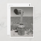 Vintages Fass und Eimer - ländliches Idaho-Postfac Postkarte (Vorne/Hinten)