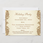 Vintages Feiertag Ives WeihnachtsParty Einladung (Rückseite)