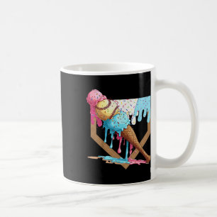 Vintages, feines Baseballeis Creme Tropfsteinhöhle Kaffeetasse