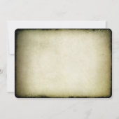 Vintages Feld-Beileid danken Ihnen flache Karte (Rückseite)