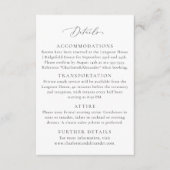 Vintages Feld, inspirierte Hochzeitsdetails Begleitkarte (Vorderseite)