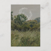 Vintages Feld, inspirierte Hochzeitsdetails Begleitkarte (Rückseite)