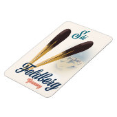 Vintages Feldberg Deutschland Skipposter Magnet (Linke Seite)