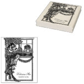 Vintages Feminine Chic Ex Libris Label Gummistempel (Stempel)