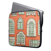 Vintages Fenster Landschaftliches Muster Laptopschutzhülle (Vorderseite Links)