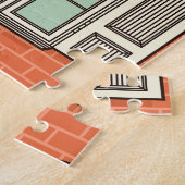 Vintages Fenster Landschaftliches Muster Puzzle (Seite)