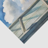 Vintages Fenster Strand Meer Meer Seidenpapier (Detail)