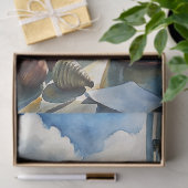 Vintages Fenster Strand Meer Meer Seidenpapier (Geschenk)