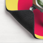 Vintages Fernsehdesign - Maus-Pad Mousepad (Ecke)