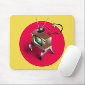 Vintages Fernsehdesign - Maus-Pad Mousepad (Mit Mouse)