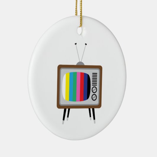 Vintages Fernsehen Keramik Ornament (Rechts)