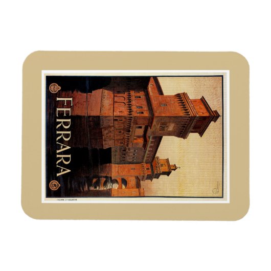 Vintages Ferrara-Poster Magnet (Horizontal)