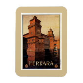 Vintages Ferrara-Poster Magnet (Vertikal)