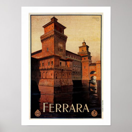 Vintages Ferrara-Poster Poster (Vorne)