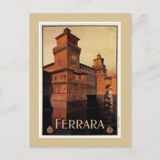 Vintages Ferrara-Poster Postkarte