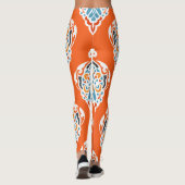 Vintages, festes Damast-Muster, elegantes Design. Leggings (Rückseite)