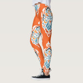 Vintages, festes Damast-Muster, elegantes Design. Leggings (Links)