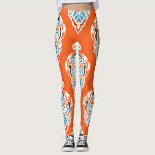Vintages, festes Damast-Muster, elegantes Design. Leggings