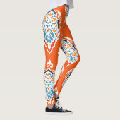 Vintages, festes Damast-Muster, elegantes Design. Leggings (Rechts)