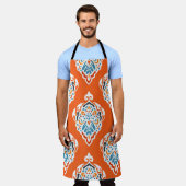 Vintages, festes Damast-Muster, elegantes Design. Schürze (Getragen)