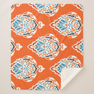 Vintages, festes Damast-Muster, elegantes Design. Sherpadecke