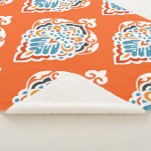 Vintages, festes Damast-Muster, elegantes Design. Sherpadecke (3/4)