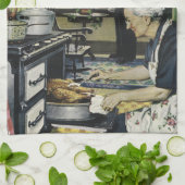 Vintages Festessen im Grandma Grandpa House Handtuch (Gefaltet)