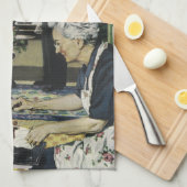 Vintages Festessen im Grandma Grandpa House Handtuch (Viertel Falte)