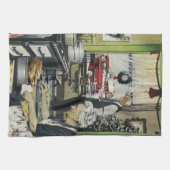 Vintages Festessen im Grandma Grandpa House Handtuch (Horizontal)