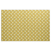Vintages fett Tulip Blue Gold Muster Stoff (Yard (91,4 cm))