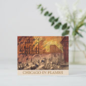 Vintages Feuerfeuer aus Chicago Postkarte (Stehend Vorderseite)