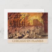 Vintages Feuerfeuer aus Chicago Postkarte (Vorne/Hinten)