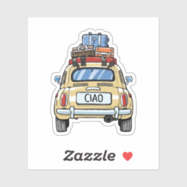 Vintages Fiat Car Aufkleber