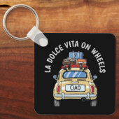 Vintages Fiat Car Schlüsselanhänger (Vorderseite)