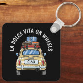 Vintages Fiat Car Schlüsselanhänger (Rückseite)