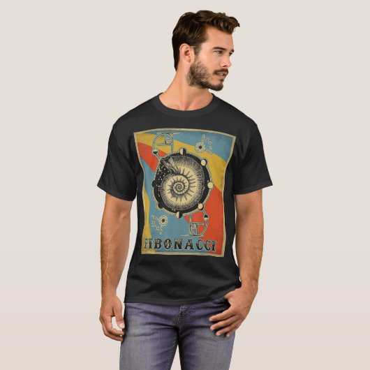 Vintages Fibonacci-Goldenes Verhältnis  T-Shirt (Vorne ganz)