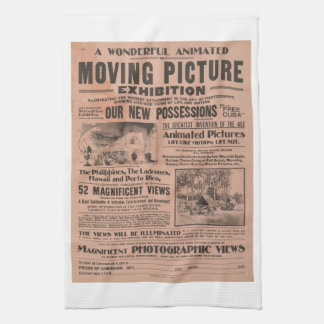 Vintages Film-Plakat Handtuch