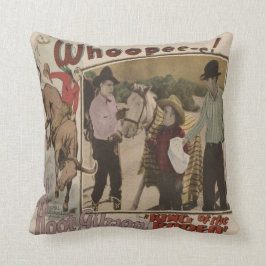 Vintages Film-Plakat Western-König-Of The Rodeo Kissen
