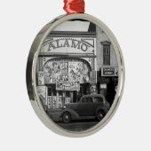 Vintages Film-Theater Silbernes Ornament (Rechts)