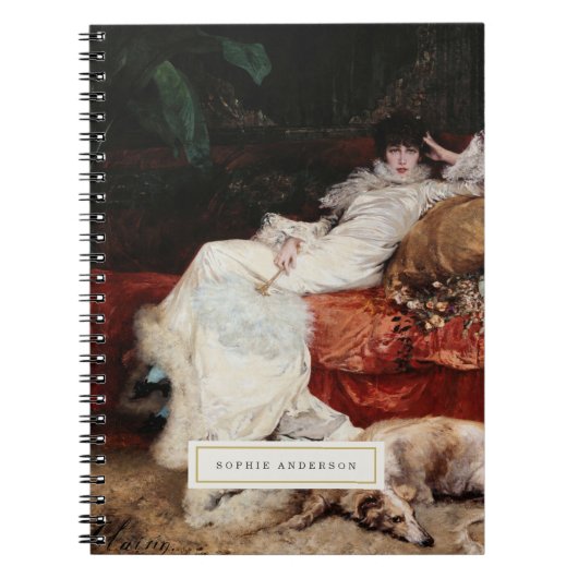 Vintages Fine Art Personalisiertes Notebook Notizblock (Vorderseite)