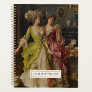 Vintages Fine Art Personalisiertes Notebook Planer