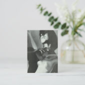 Vintages Fingerie-Foto Visitenkarte (Stehend Vorderseite)