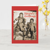 Vintages Finnland 1945 Weihnachtskarte Karte (Gelbe Blume)