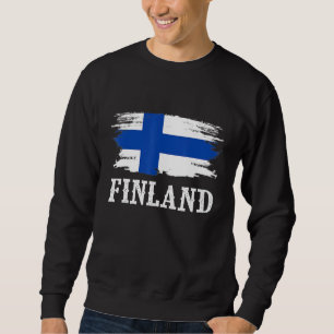 Vintages Finnland Flaggenstaat I Liebe Finnland Sweatshirt
