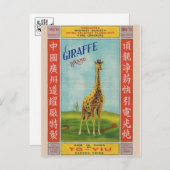 Vintages Firecracker-Paket Postkarte (Vorne/Hinten)