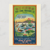 Vintages Firecracker-Paket Postkarte (Vorderseite)